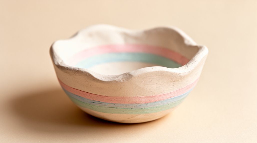 elegant wavy trinket bowl