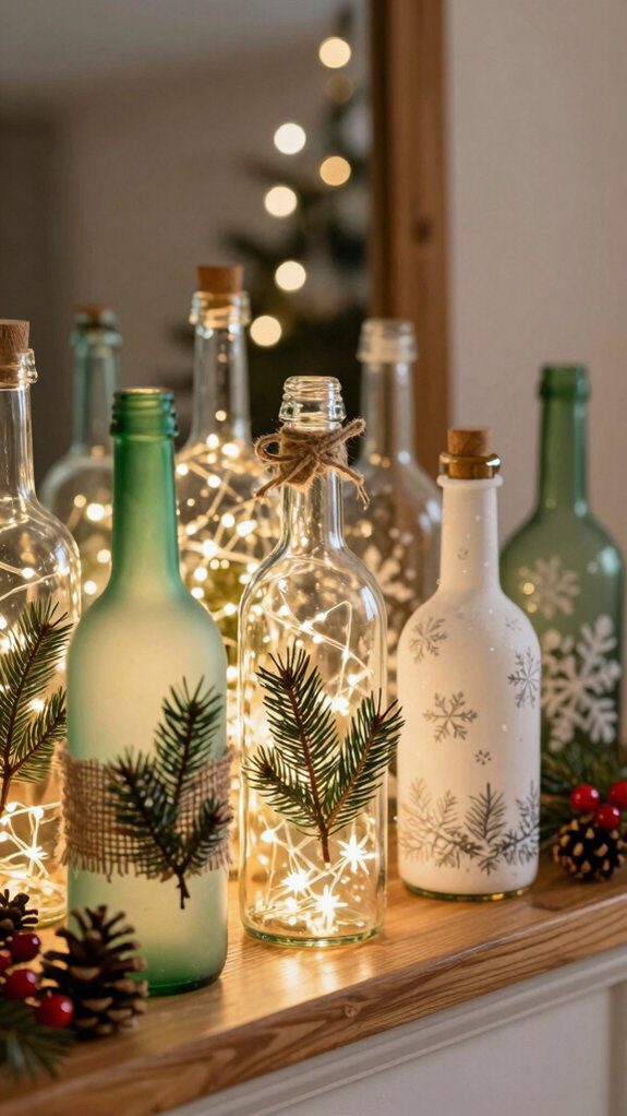 festive diy holiday bottles