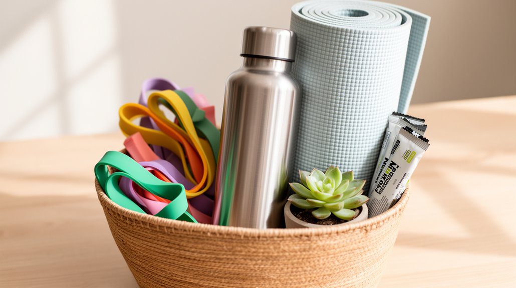 fitness motivation gift basket