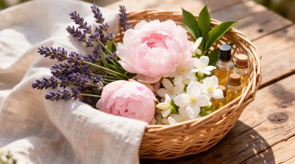 floral relaxation sensory basket