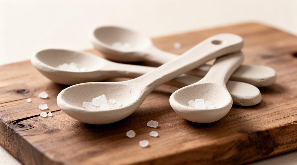handmade air dry clay spoon