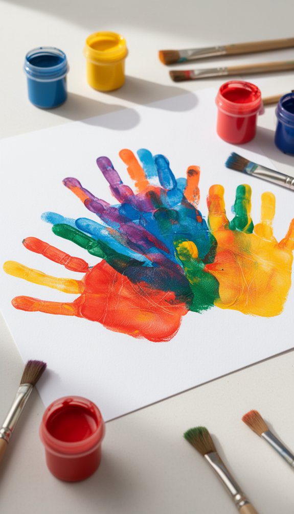 handprint animal art project