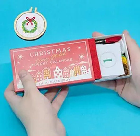 holiday embroidery craft kit