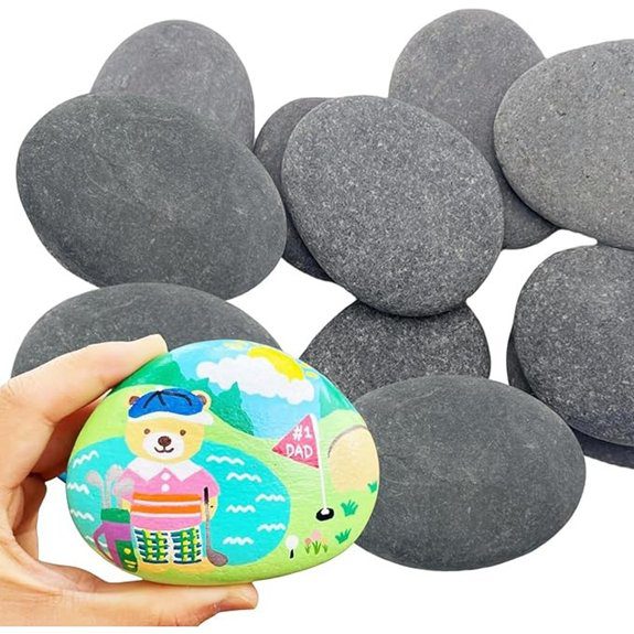 large smooth painting rocks