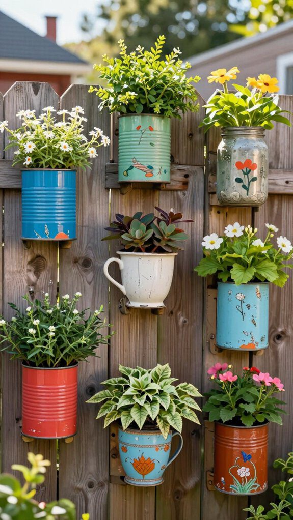 living wall fence planters