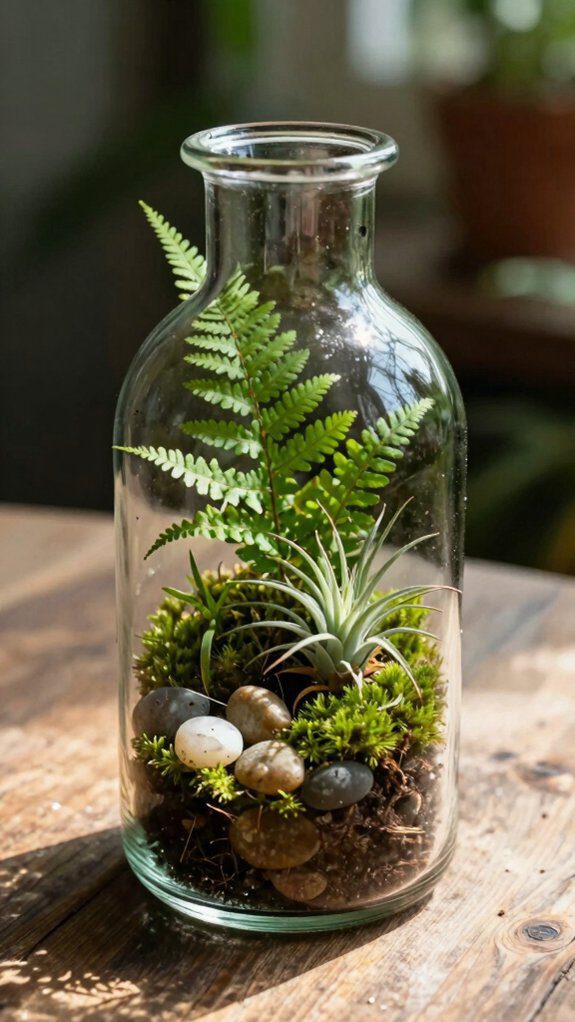 mini ecosystems in bottles