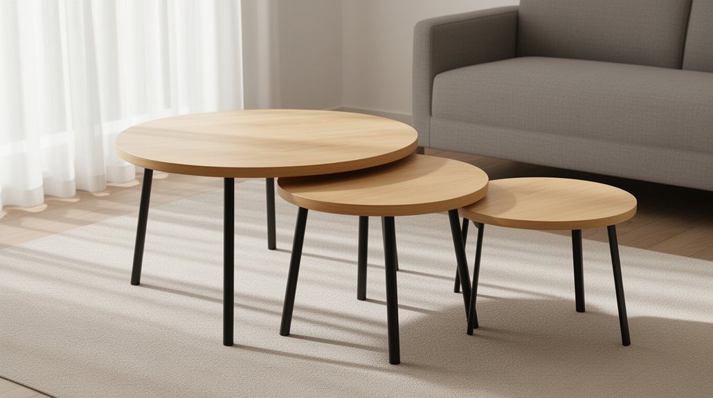 nested round coffee tables