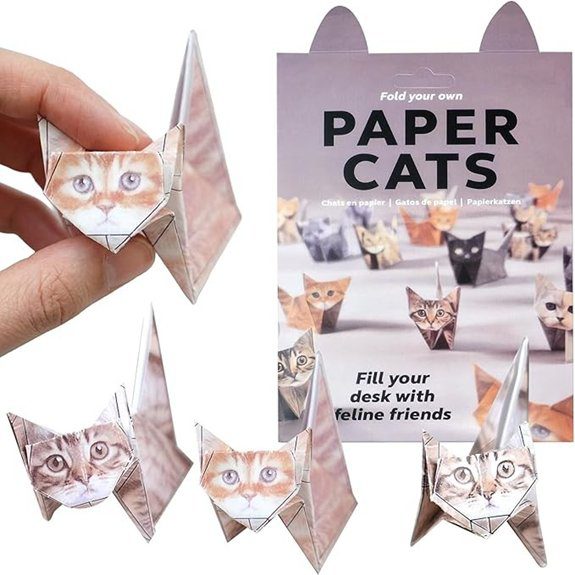 origami cat paper kit