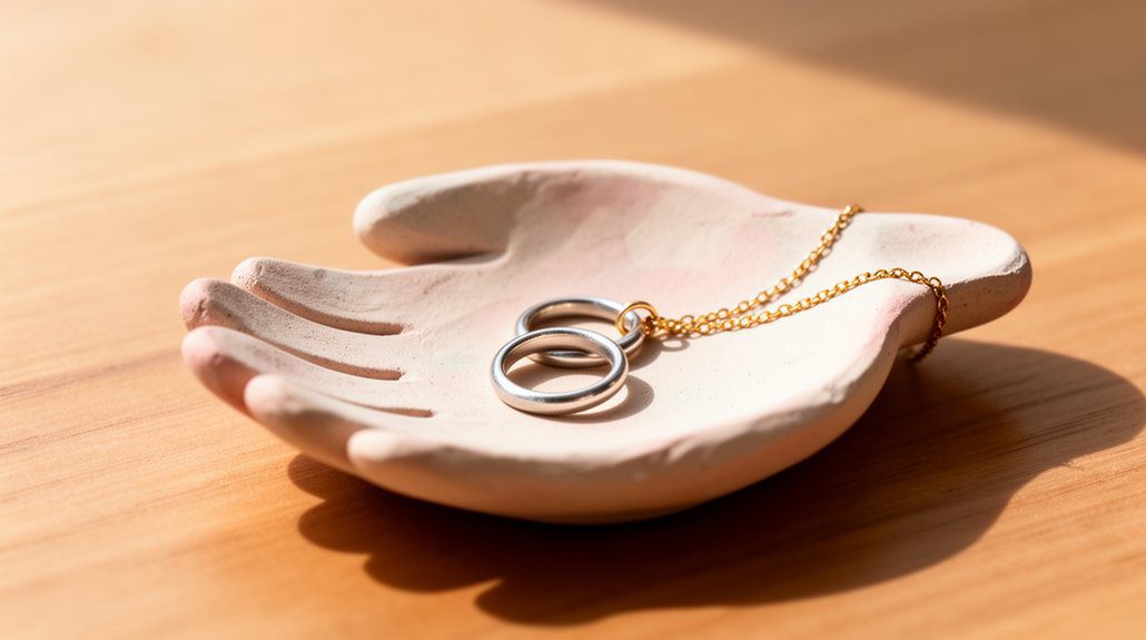personalized clay jewelry dish