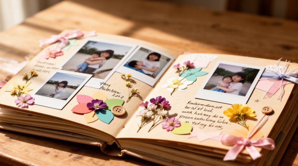 personalized scrapbook of memories