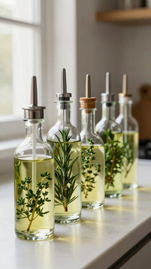 repurposed glass oil dispensers