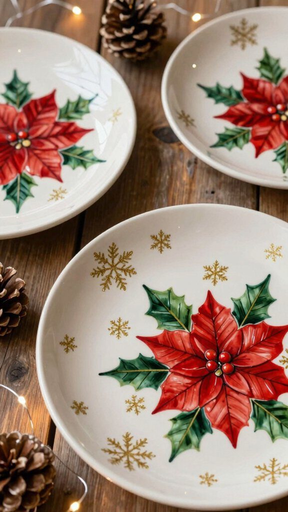 seasonal holiday themed plates