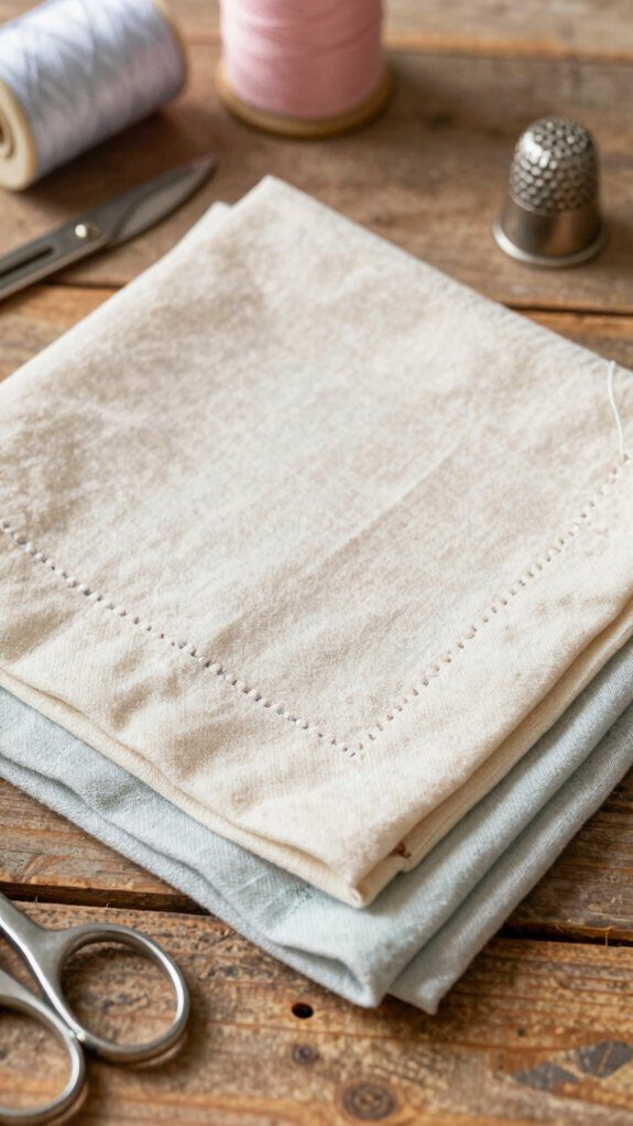 sewing eco friendly cloth napkins