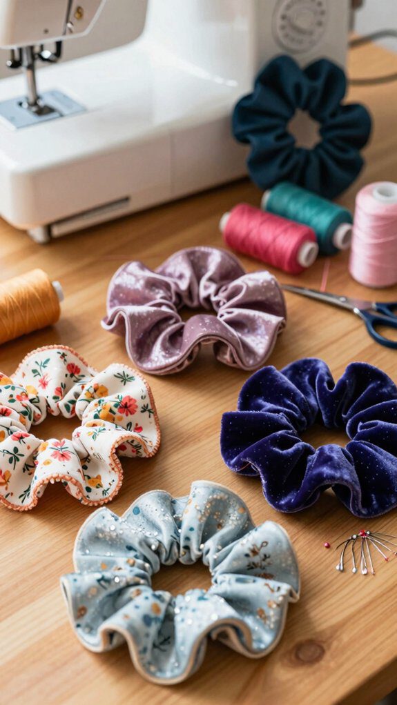 sewing scrunchies with customization