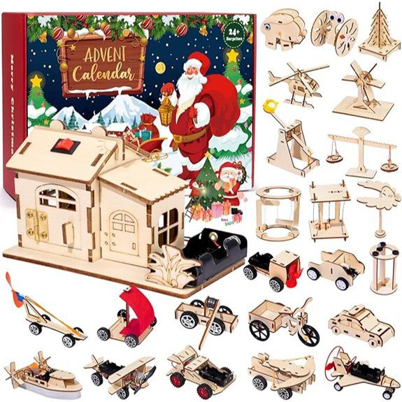 stem themed christmas countdown calendar