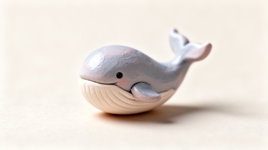 tiny whale charm creation