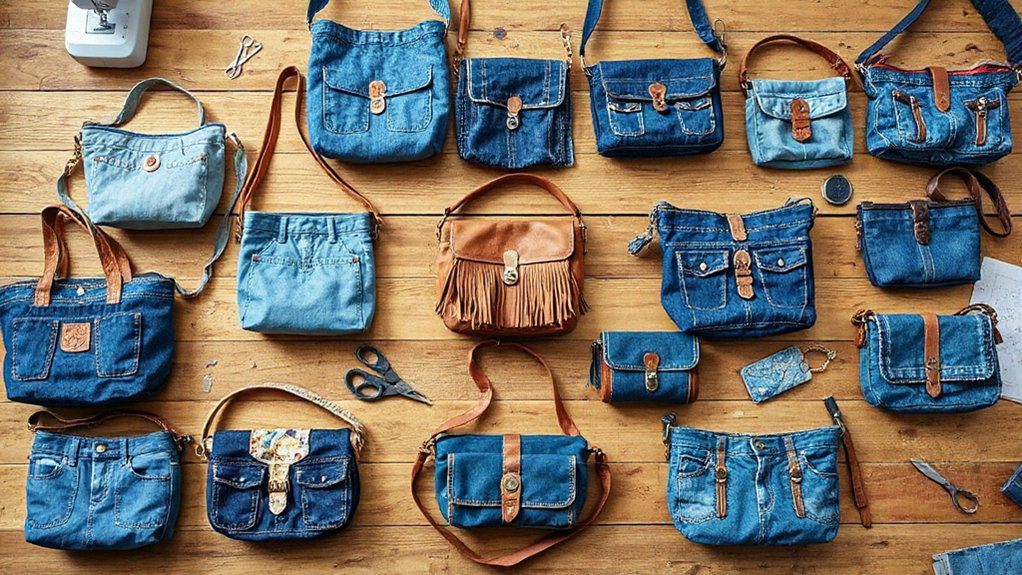 upcycle old denim creatively