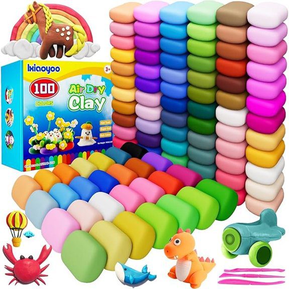 vibrant non toxic clay kit