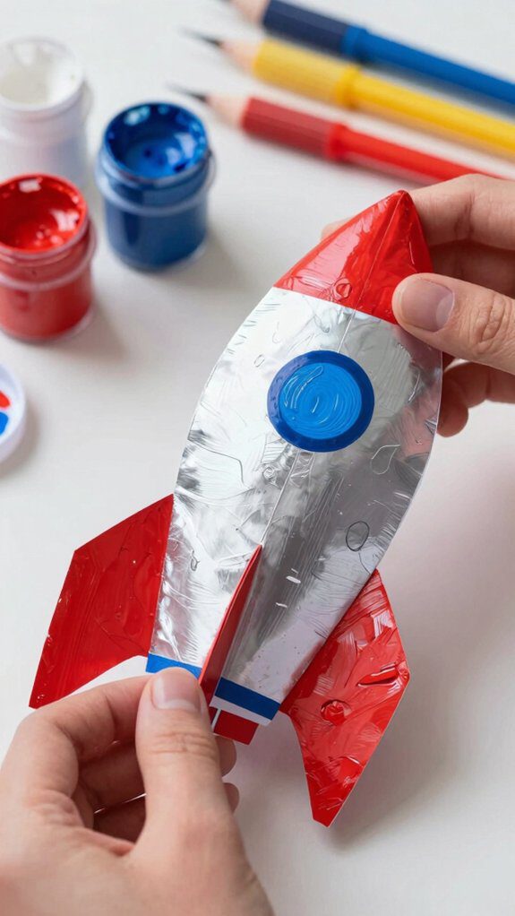 vibrant rocket painting techniques