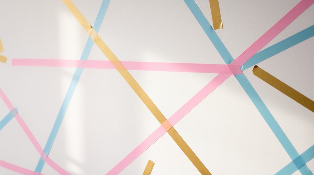 washi tape wall art