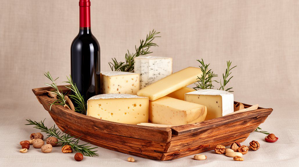 wine and cheese pairing