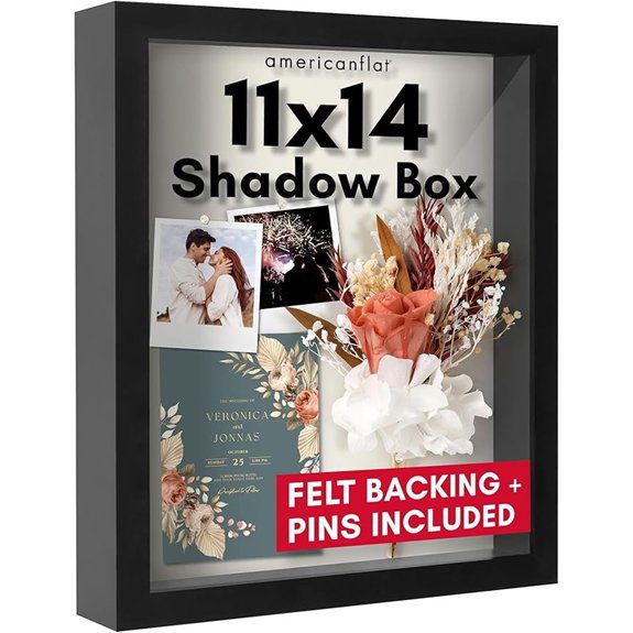 11x14 glass shadow box