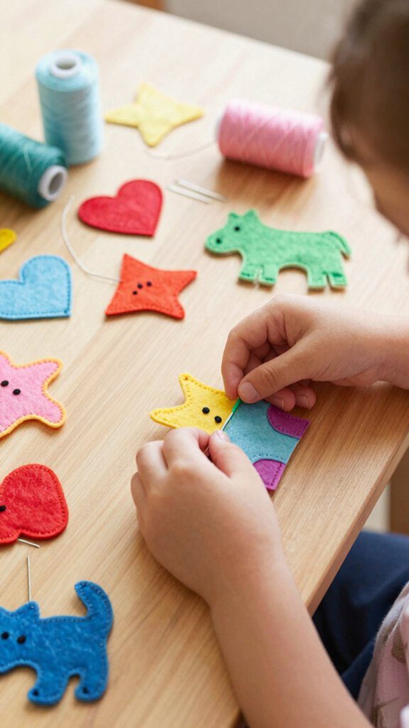 beginner felt sewing projects