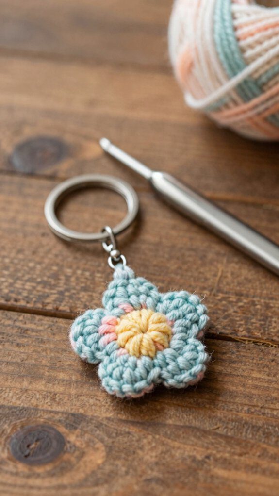 crochet keychain customization options
