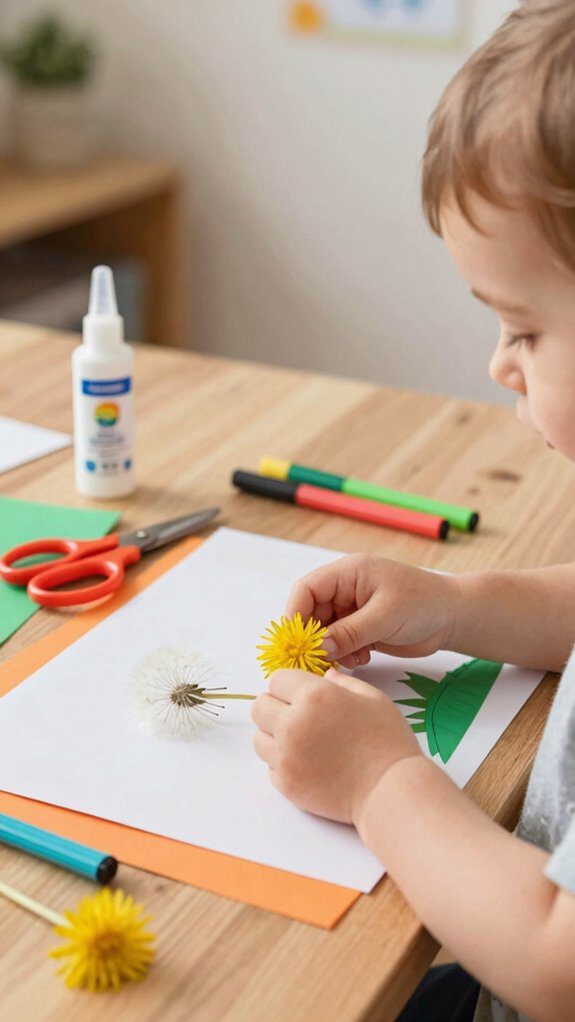 dandelion crafts for toddlers
