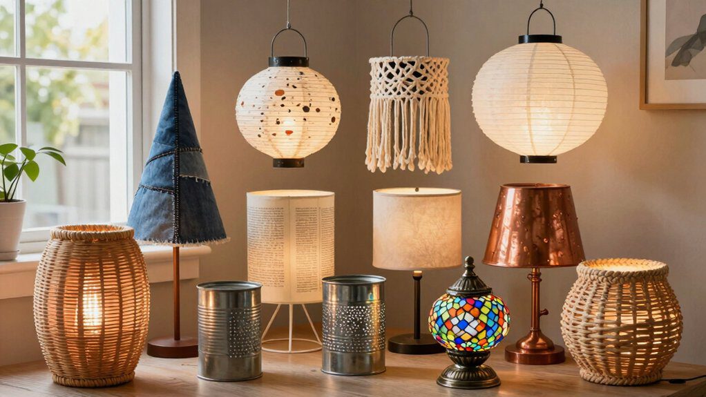 diy upcycled lampshade transformation ideas