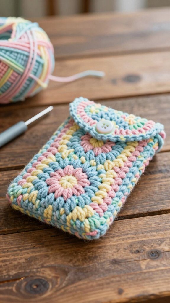 easy crochet phone pouch