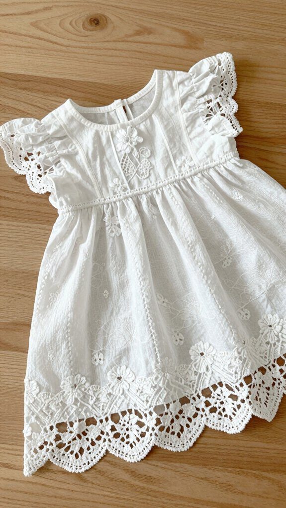 elegant lace crochet dress