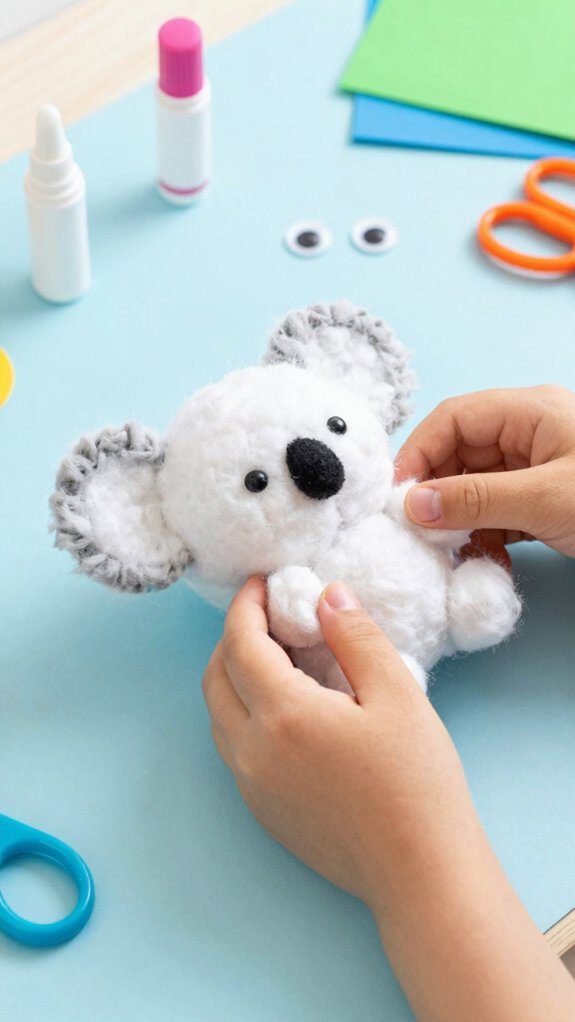 fluffy cotton ball koalas