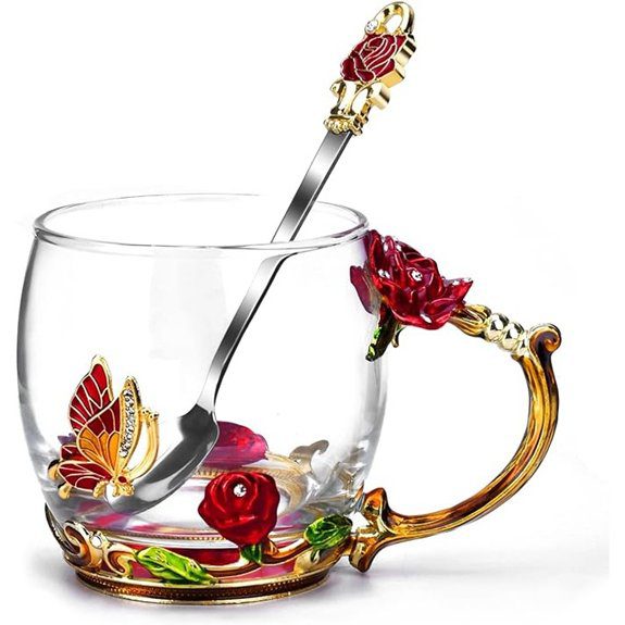 glass coffee mug gift for mom