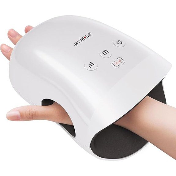 heated compression hand massager