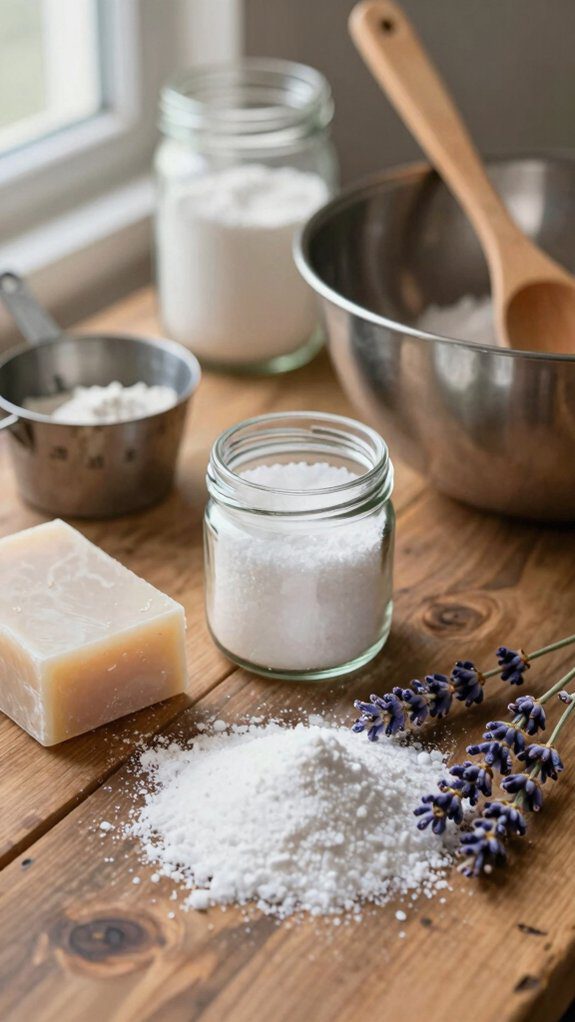 homemade laundry detergent supplies collection