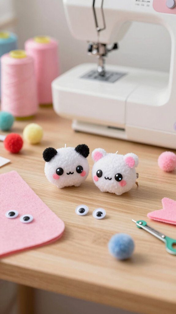 kawaii diy mini clay pot