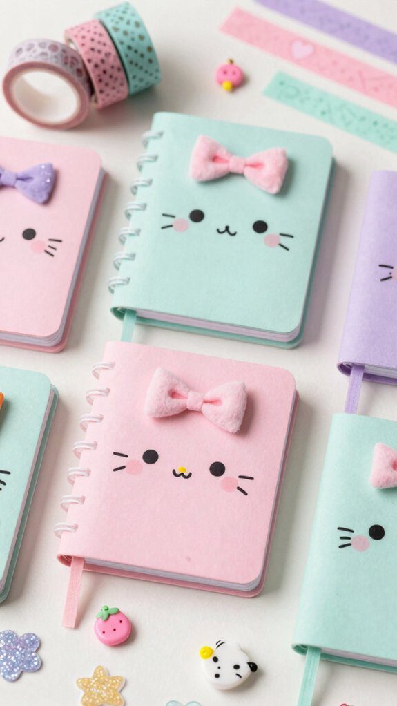 kawaii notebook cover crafting