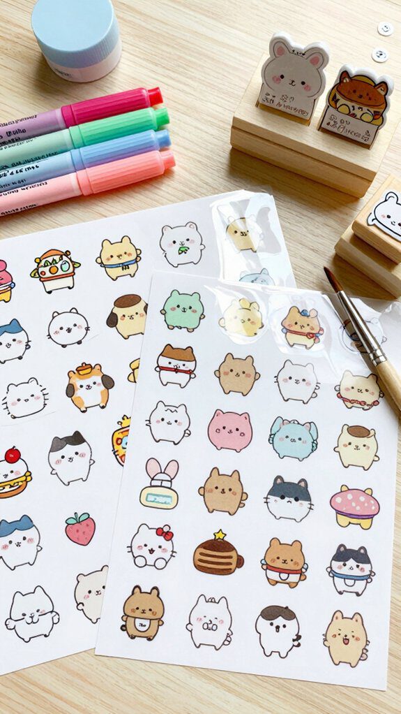 kawaii sticker design ideas