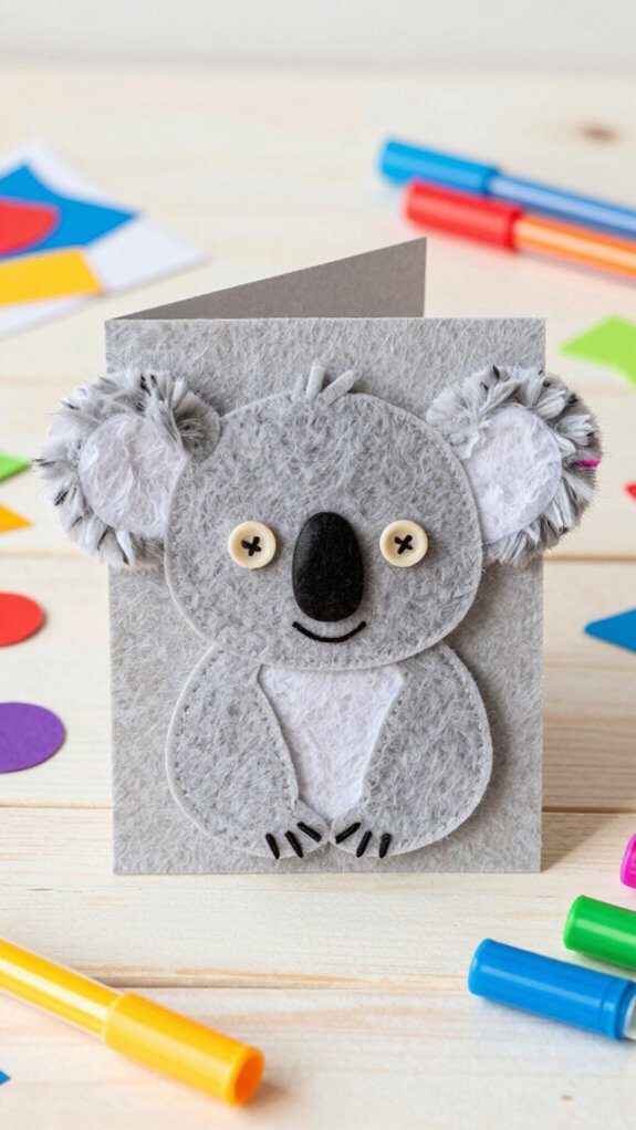 koala card crafting activity
