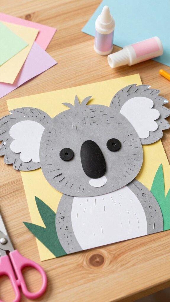koala collage paper activity