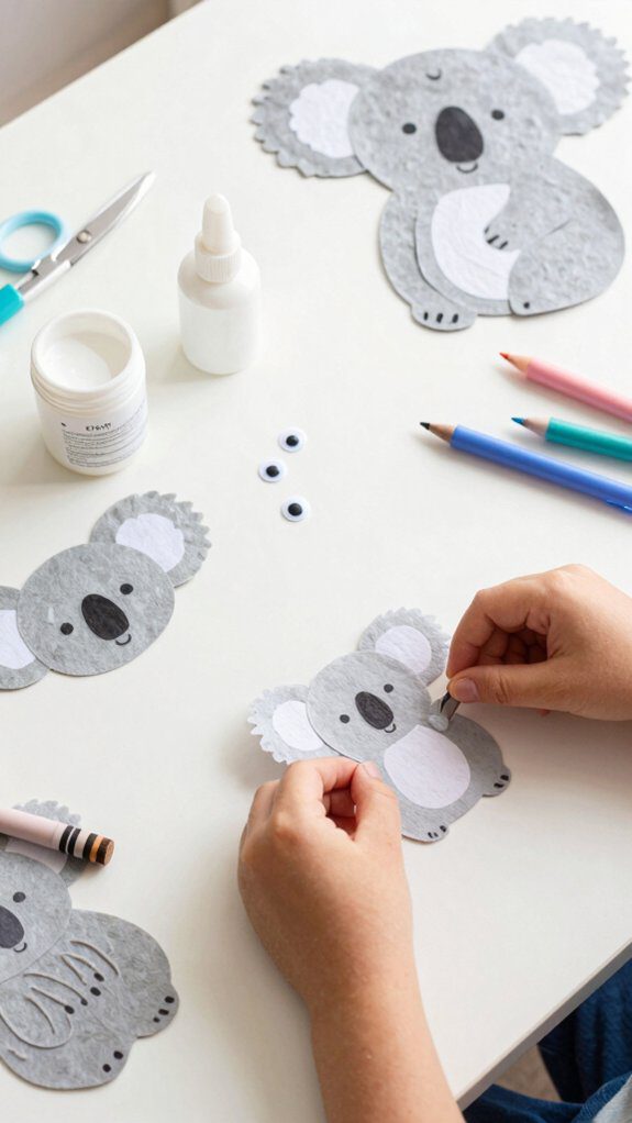 koala crafting and learning