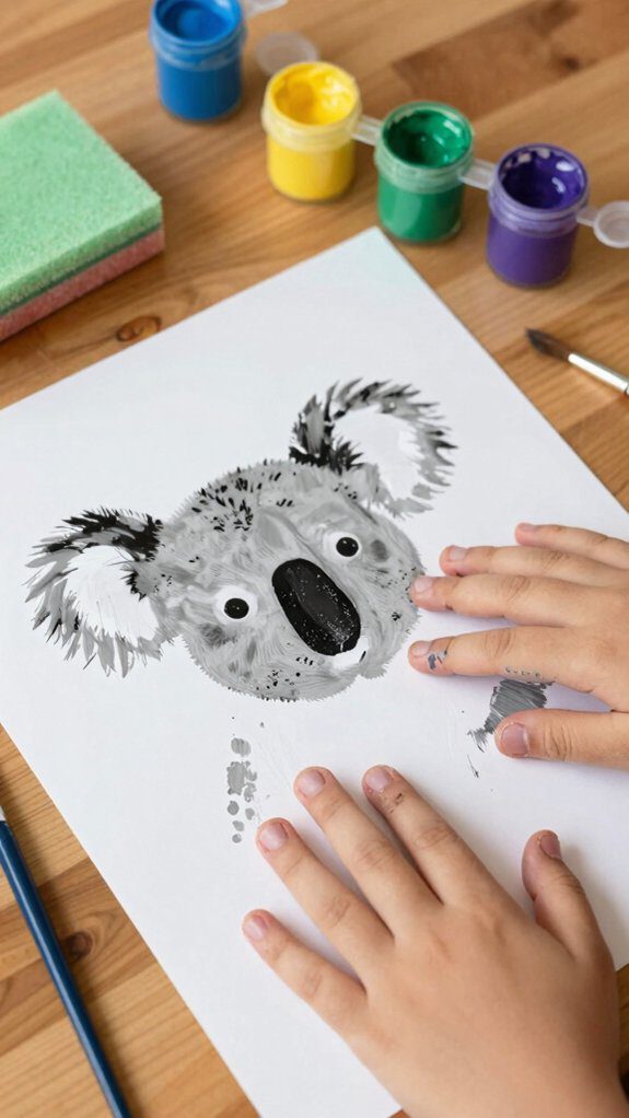 koala handprint keepsake project