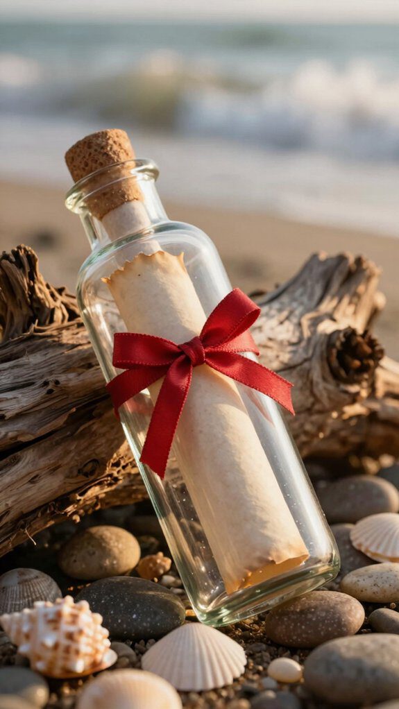 message in a bottle keepsake
