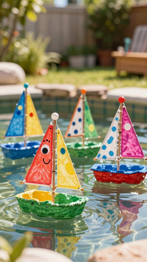 mini sailboat water play