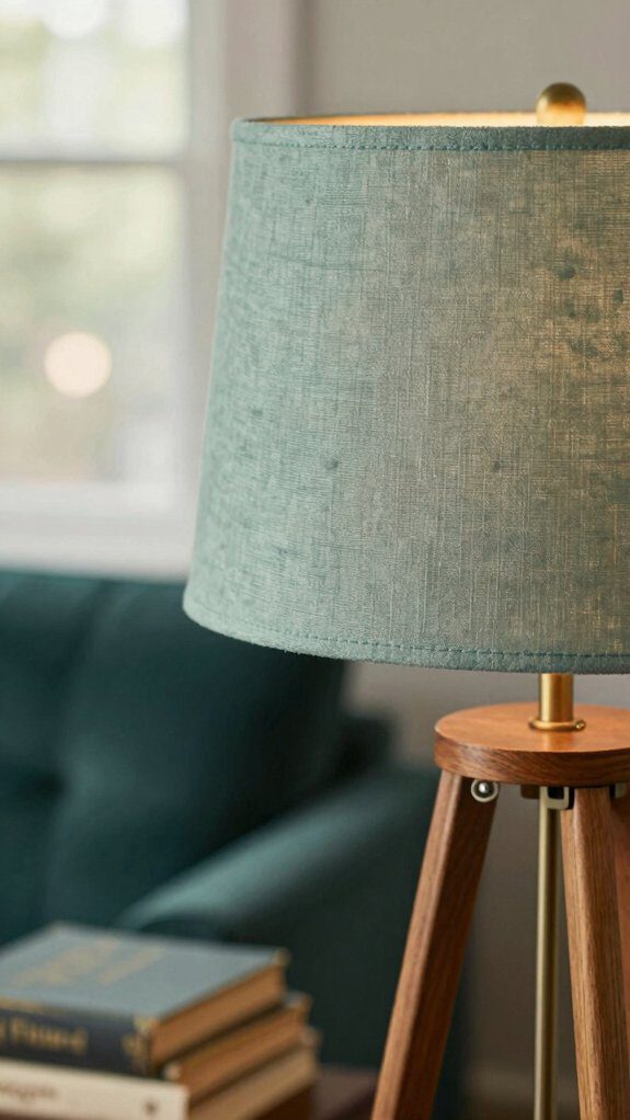 no sew fabric lampshade makeover