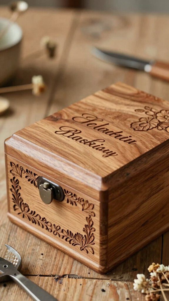 personalized engraved wooden box