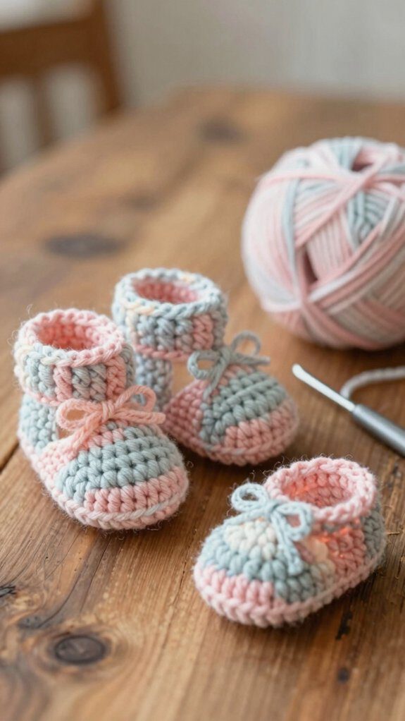 quick crochet baby booties