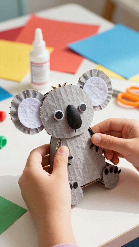 recycled koala craft project