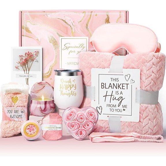 rose spa relaxation gift basket